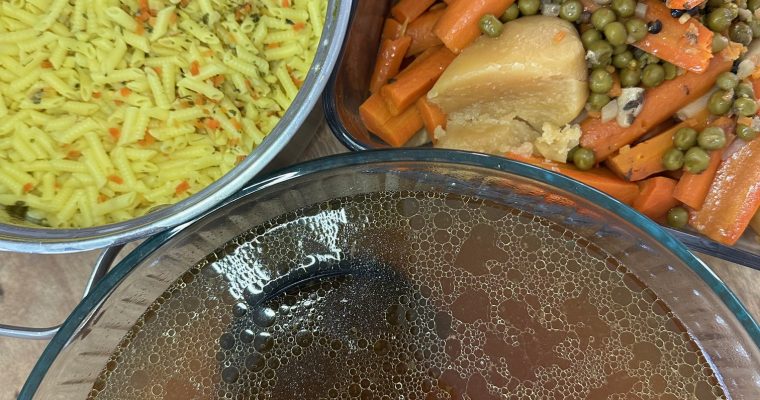 Turkey Bone Broth Made in a Pressure Cooker
