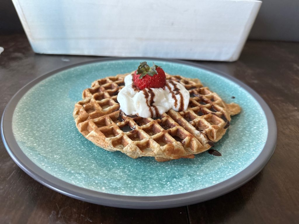 waffle from the side